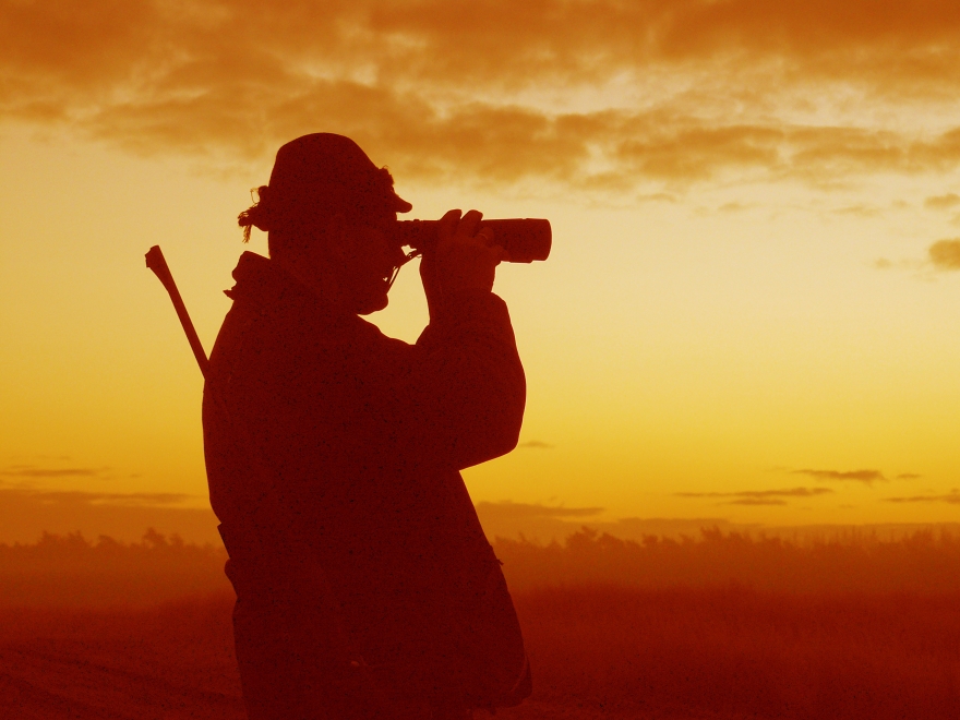 Jager-grootDe grofwildjager op de uitkijk in het veld – Foto: ©Louis Fraanje