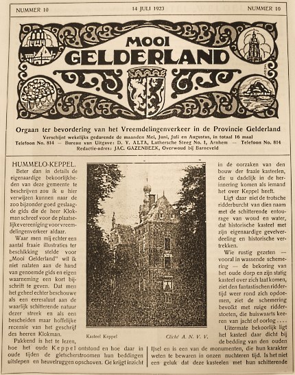 Mooi Gelderland no.10 - 14 juli 1923 (klik om te vergroten)