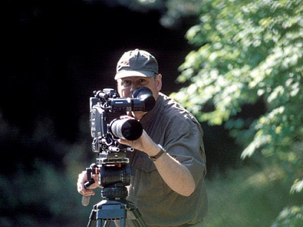De bekende natuurfilmer Luc Enting op de Veluwe (Foto: Natuurmonumenten)
