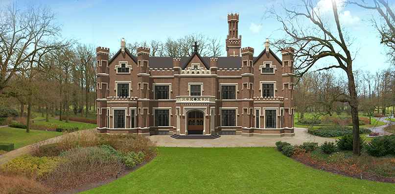 Het prachtige kasteel "De Schaffelaar" in Barneveld - 3D-Tekening: Jan van Uffelen