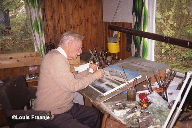Naast het schrijven, beoefende Huygen nog een hobby, schilderen - Foto: ©Louis Fraanje