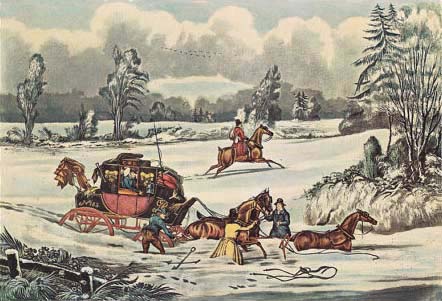 postkoets-van-the-edinburch-mail-vast-in-de-sneeuw-in-1831