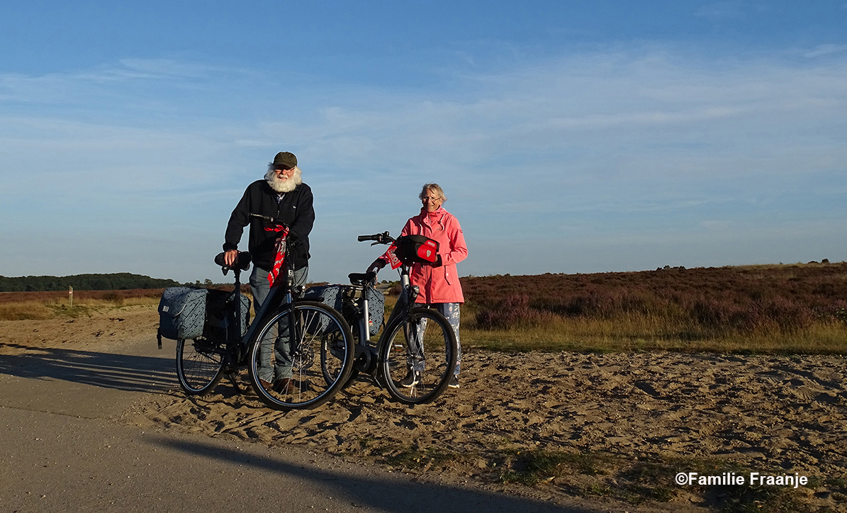 De Heitrappers met hun Harley Trapson op de Edese Heide - Foto: ©Familie Fraanje
