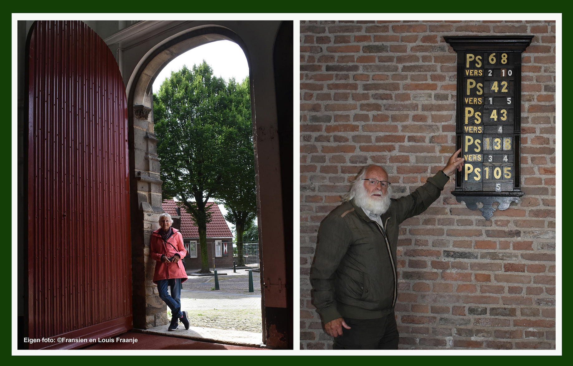 Bij het bezoek aan de Cunerakerk in Rhenen - Foto: ©Louis en Fransien Fraanje