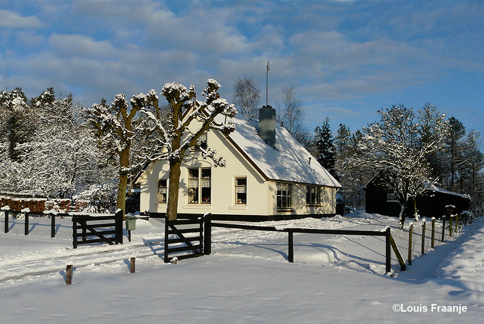 De boswachterswoning van opa Gerrit van Uffelen op 25 december 2010 – Foto: ©Louis Fraanje