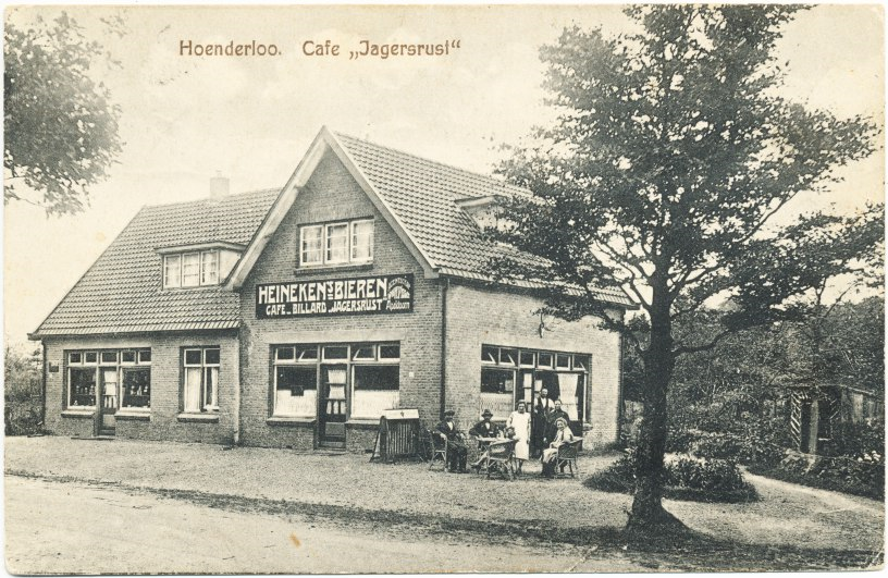 Het café de toepasselijke naam 'Jagersrust' - Foto: ©Oud Hoenderloo