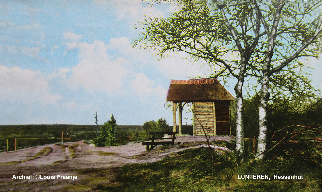 De oude Hessenhut op de Goudsberg bij Lunteren - Ansichtkaart/Fotoarchief; ©Louis Fraanje