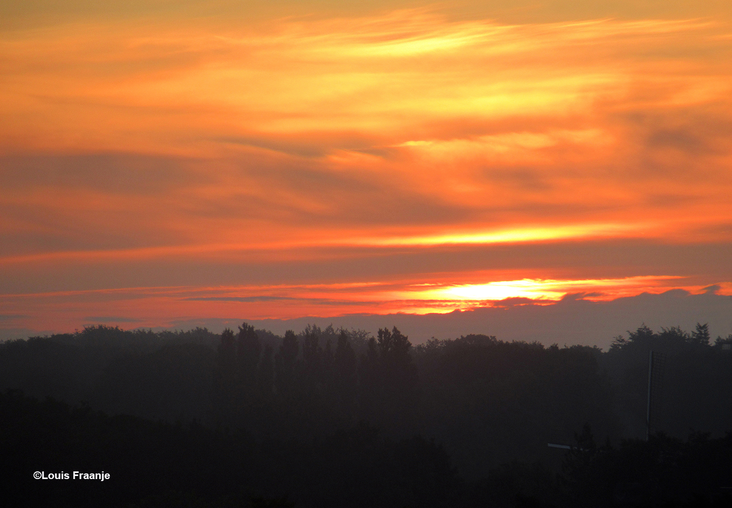 Gouden zonsopkomst boven de Veluwe - Foto: ©Louis Fraanje
